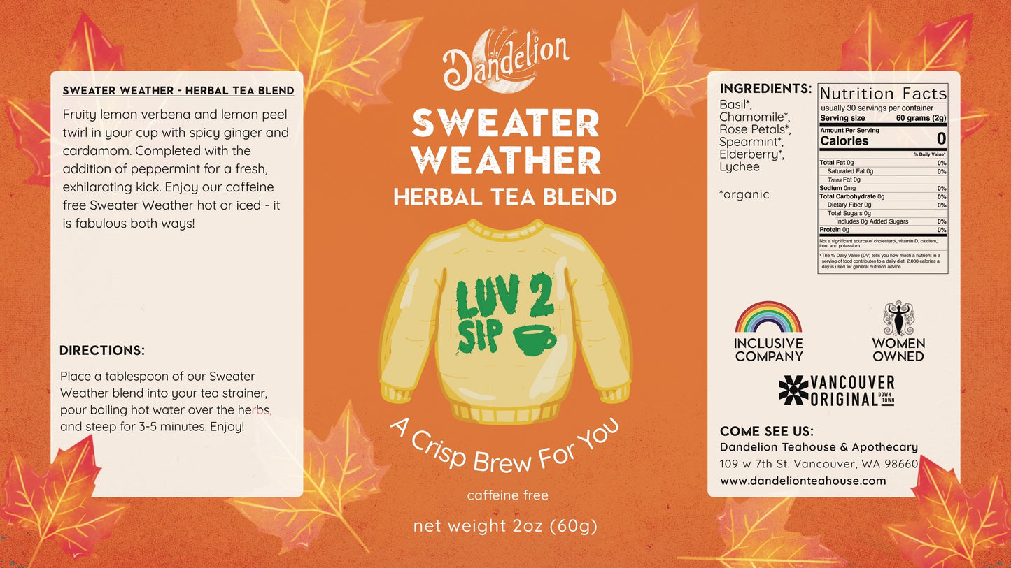 Sweater Weather Loose Leaf Canister