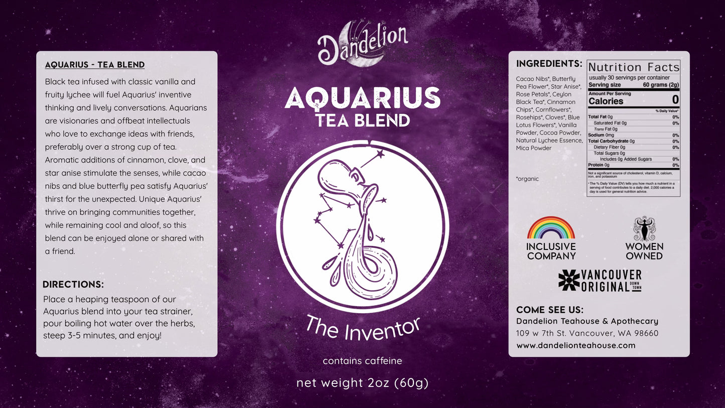 Aquarius Zodiac Tea