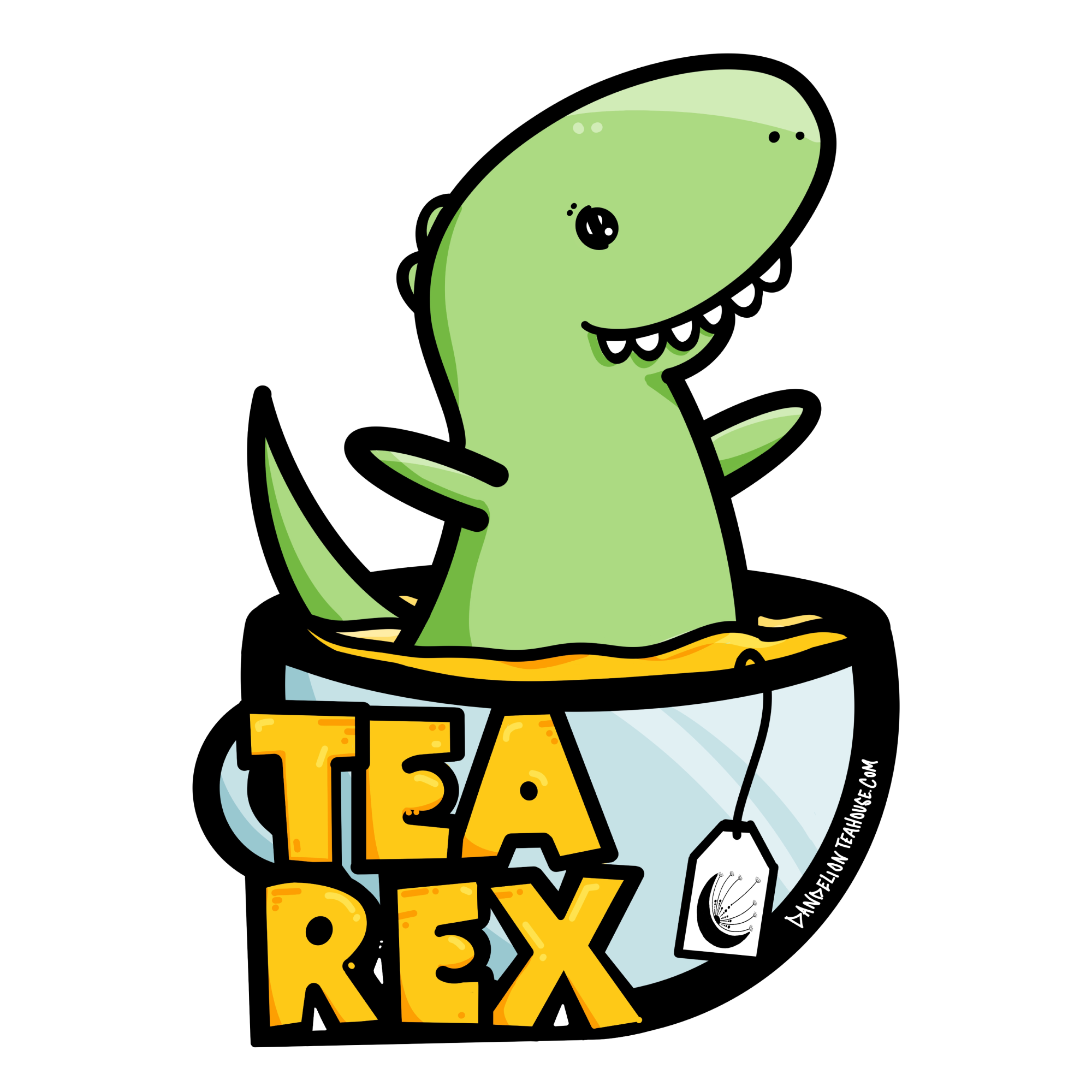 Tea-Rex Sticker – Dandelion Teahouse & Apothecary